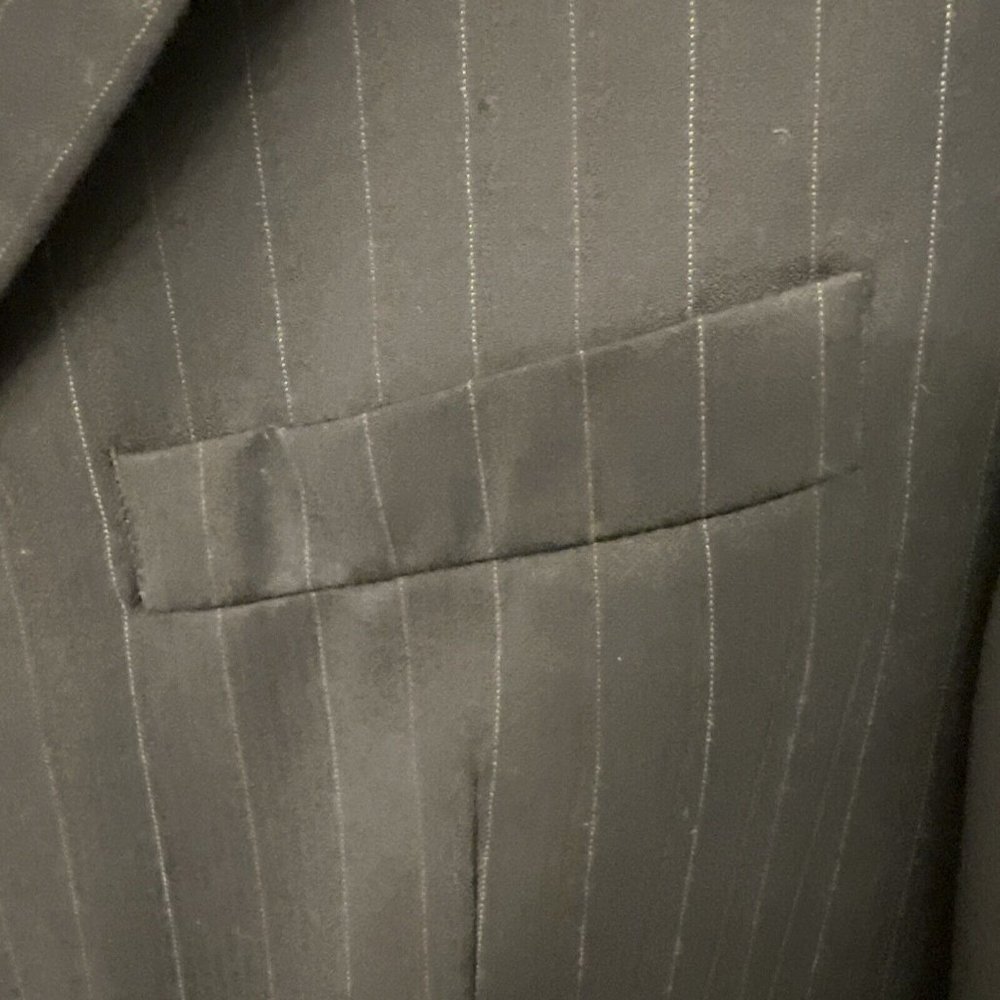 Ralph Lauren Dillards Blue Pinstriped Suit Jacket Mens 41R Sport Coat Blazer - Picture 3 of 16